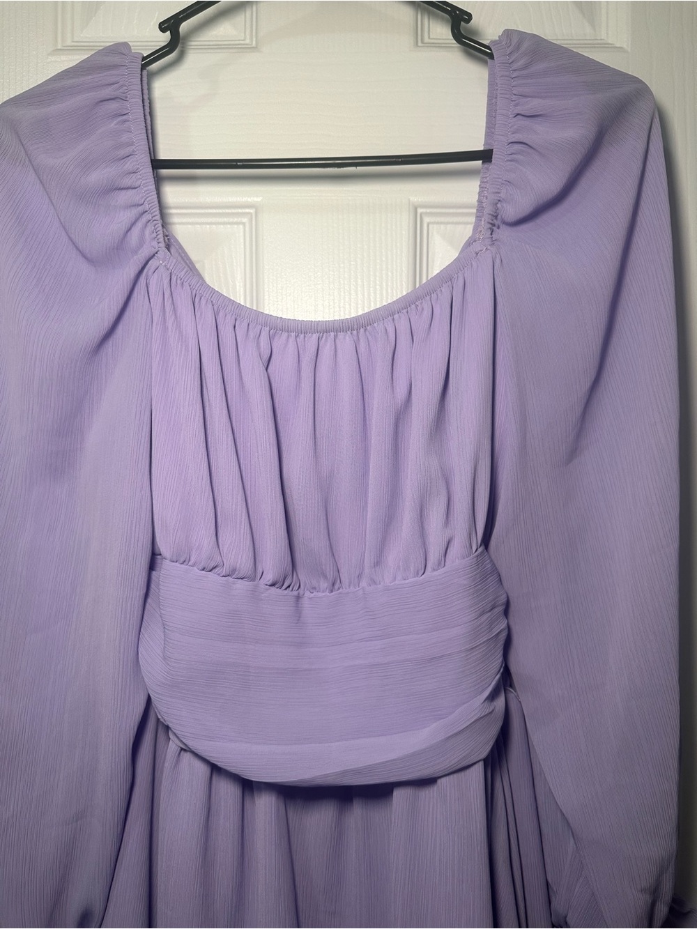 Lilac Long-Sleeve Mini Dress - Picture 3 of 6